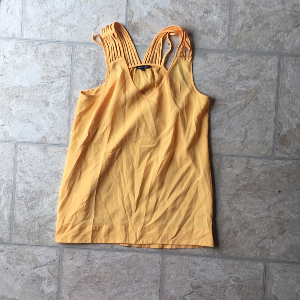 Size small, Yellow Sleeveless blouse